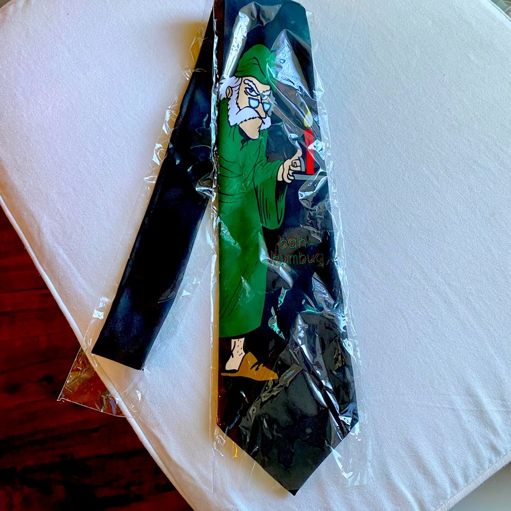 Christmas Tie Bah Humbug Scrooge